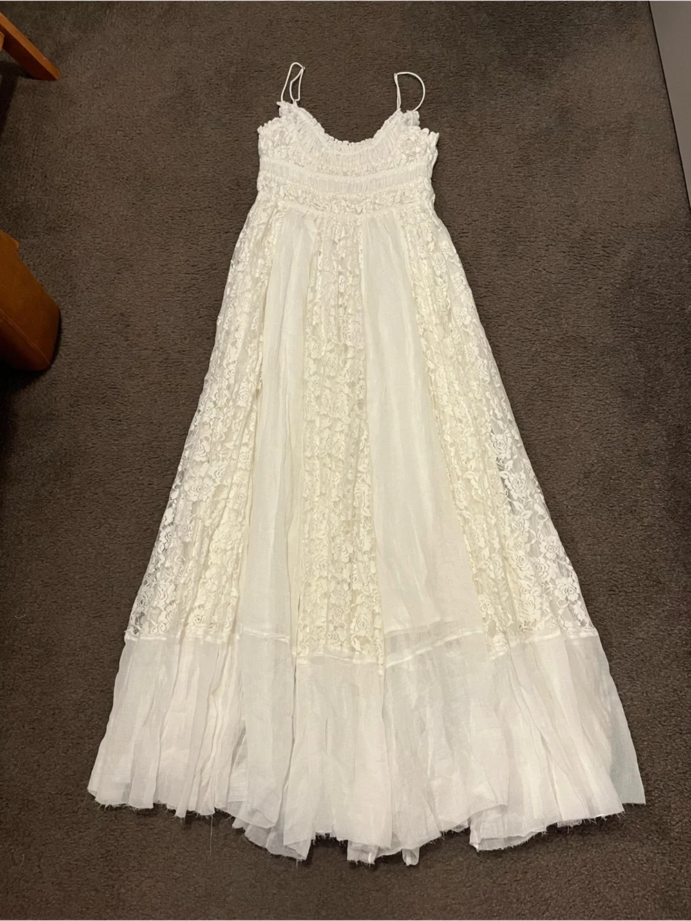 Free People Ciella Floral Lace Milkmaid Maxi Dress - Picture 6 of 12